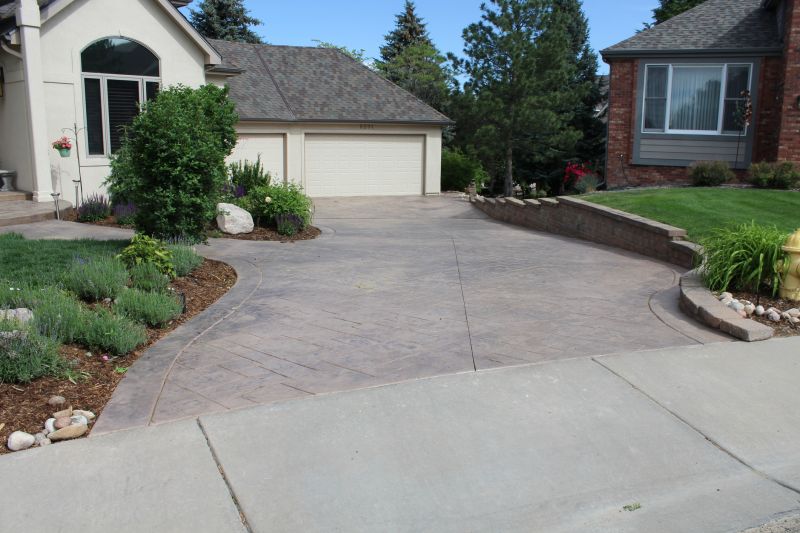 Stamped Concrete Driveway Service detail