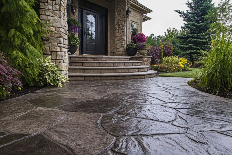 Stamped Concrete Entryway